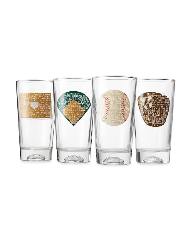 Guitar Assortment - Beer Pint Glasses - Set of Four