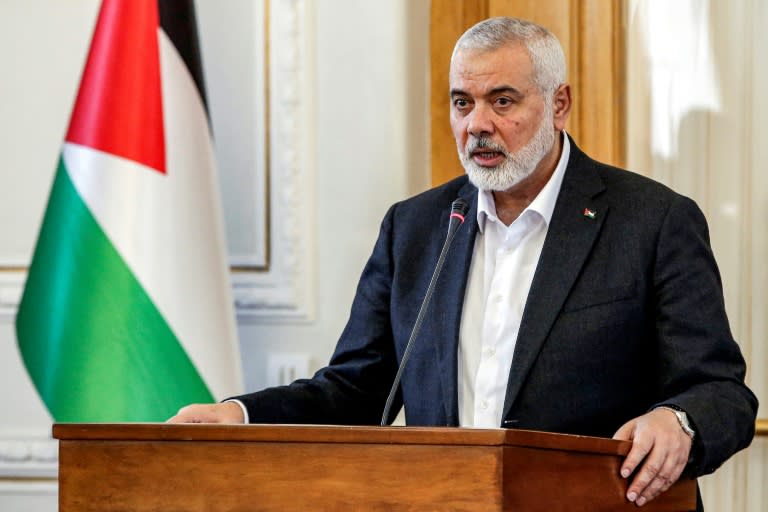 Ismail Haniyeh, political head of the Hamas movement, will met Turkey's leader on Saturday (-)