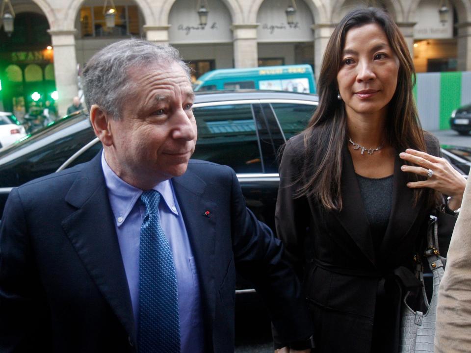 Jean Todt and Michelle Yeoh.