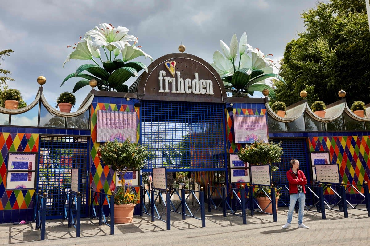 The closed Tivoli Friheden amusement park in Aarhus (Ritzau Scanpix/AFP via Getty Ima)