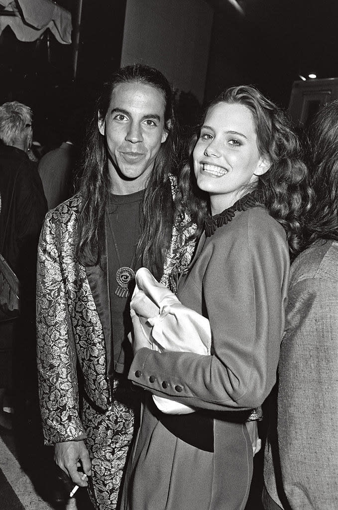 Anthony Kiedis and Ione Skye