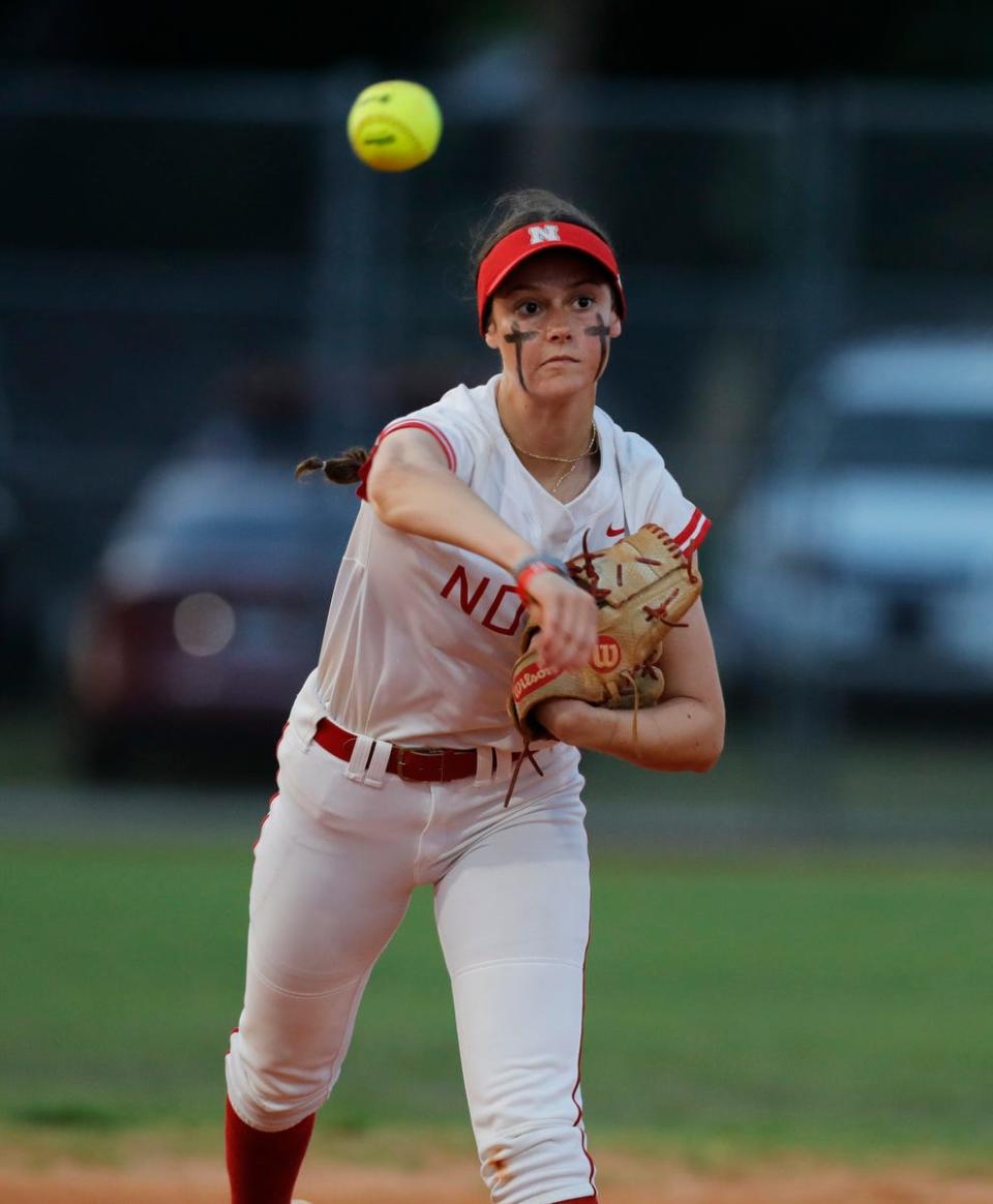 The North Fort Myers girls softball team defeated Ida Baker High Thursday, May 2, 2024 to win the District 5A-11 title. The Final Score was 8-1.