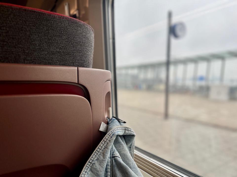 Europe's Thalys high-speed train at Amsterdam Central Station.