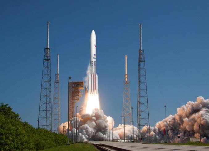 An artist's impression of a ULA Vulcan Centaur blasting off from Cape Canaveral. / Credit: ULA