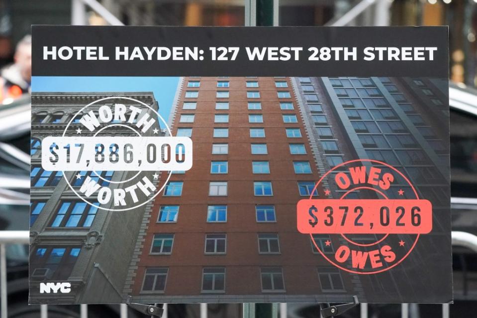 Hotel Hayden owes more than $372,000. Robert Miller