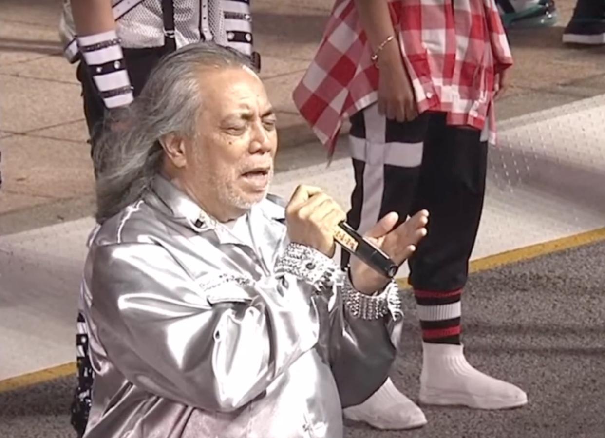 The veteran singer became the target of racist comments following his downtempo version of Singapore’s national anthem. — Screengrab from YouTube
