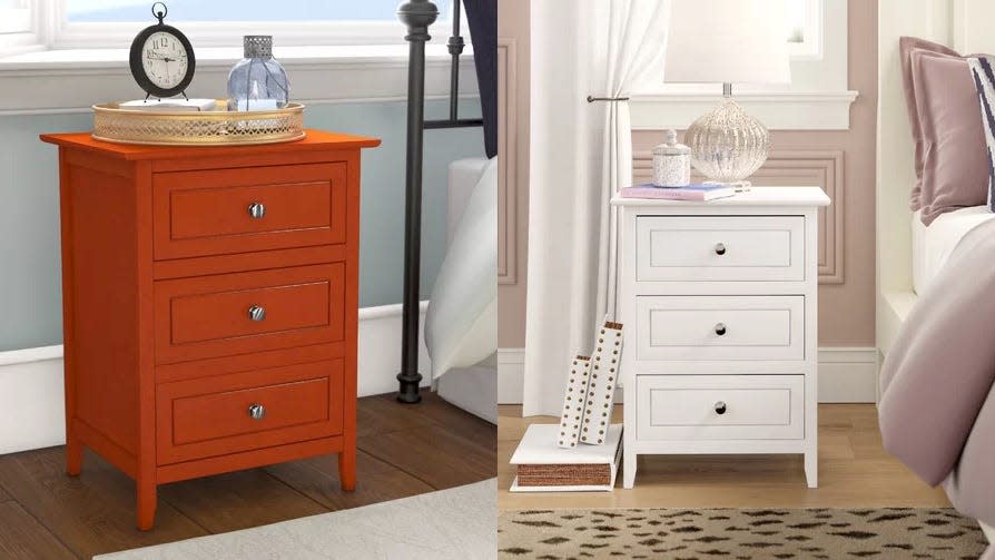 These classic bedside tables come in a variety of colors to suit any style.