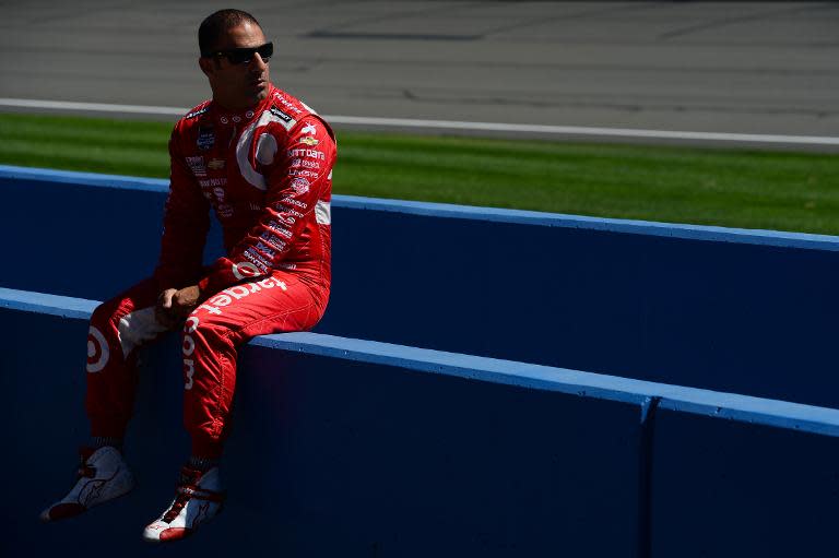 Tony Kanaan of Brazil, driver of the Chip Ganassi Racing, pictured in Fontana, California, in August 2014