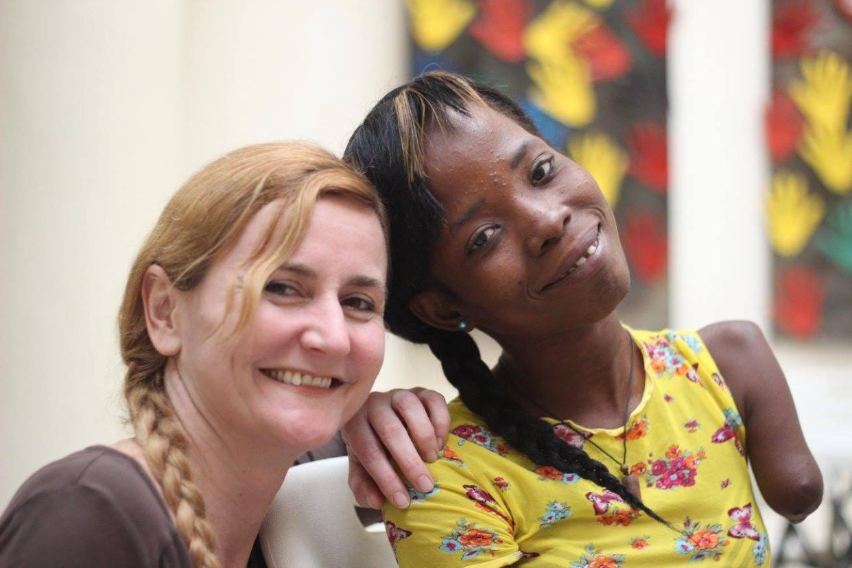 While in Haiti, Jade Myers of RIT learned a great deal from, and bonded with, a young woman named Danie Exilus, who had lost her left arm in a 2010 earthquake.