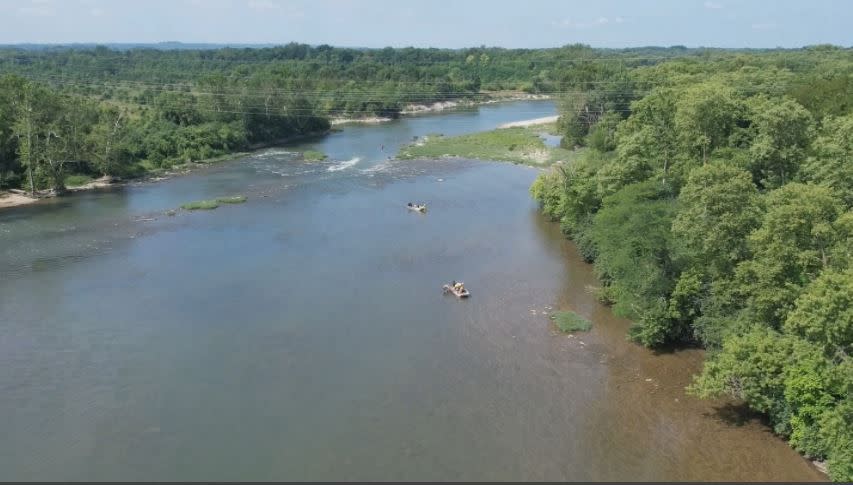 A body with “significant decomposition” was found along a stretch of the Great Miami River prompting a large law enforcement investigation and recovery.