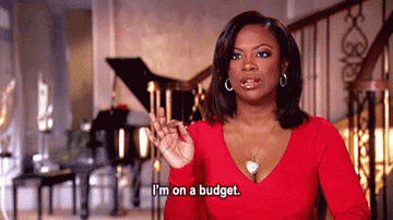 Kandi Burruss from "The Real Housewives of Atlanta" saying "I'm on a budget"