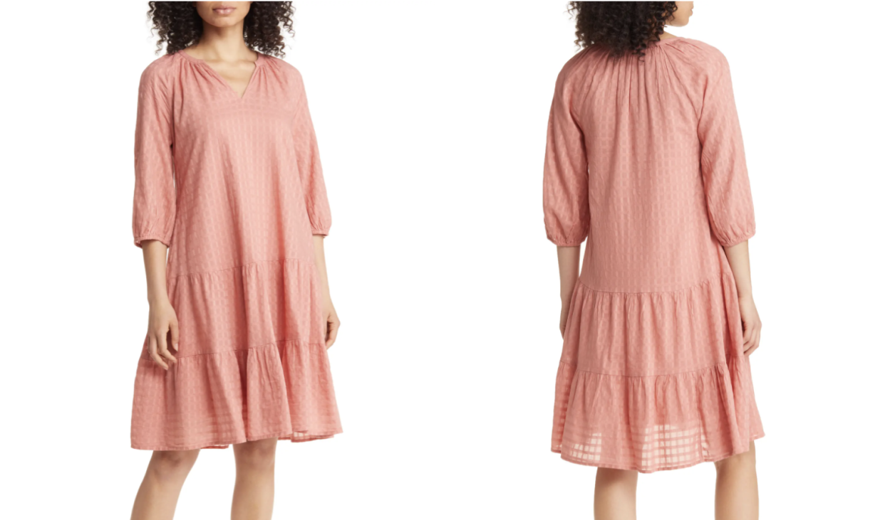 The Caslon Tiered Swing Dress from Nordstrom is a perfect floaty frock for summer.