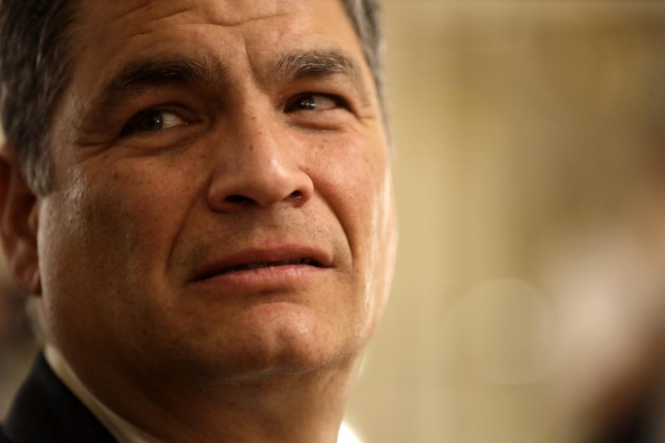 El expresidente de Ecuador, Rafael Correa. (Getty Images)