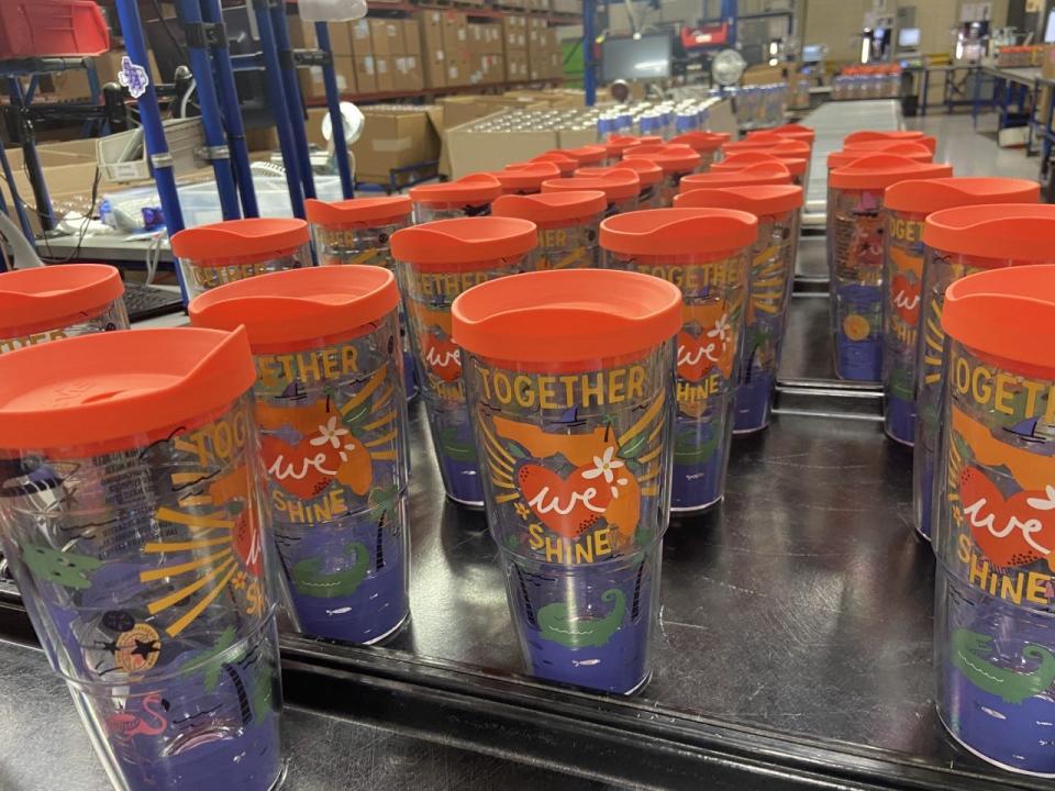 The proceeds from Tervis' "Together We Shine" cups will be donated to the Florida Disaster Fund.