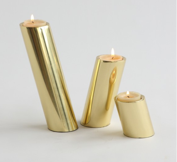 Slanted Candle holders