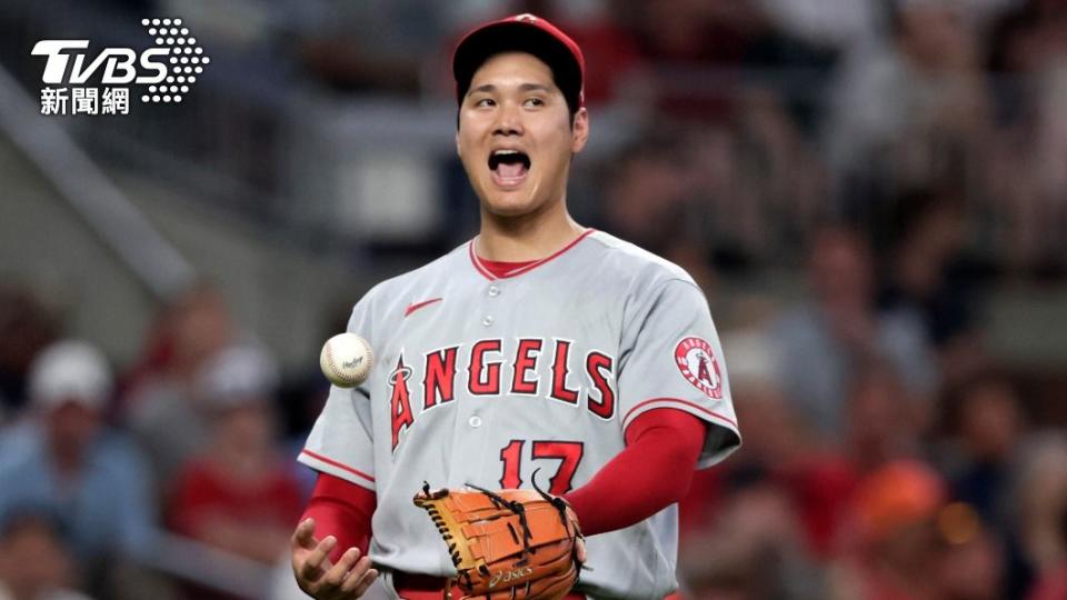 大谷同時打破野茂英雄紀錄，成為連續5場比賽達10次三振的日本人。（圖／達志影像美聯社）