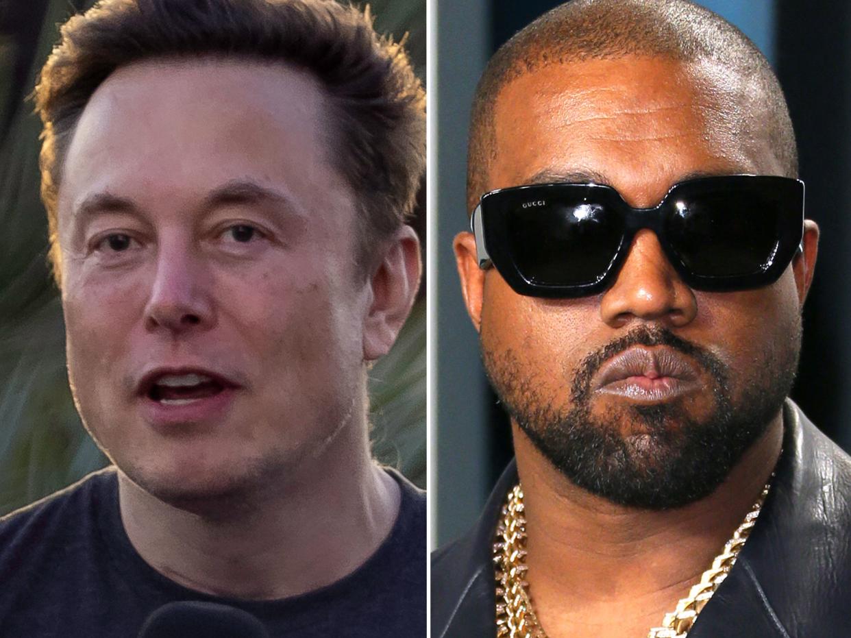 Elon Musk and Kanye West