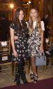 DJs and models Atlanta de Cadenet-Taylor and Harley Viera-Newton (R) attend the presentation of the Zac Posen Autumn/Winter 2013 collection during New York Fashion Week February 10, 2013. REUTERS/Andrew Kelly (UNITED STATES - Tags: FASHION ENTERTAINMENT) - RTR3DMAA