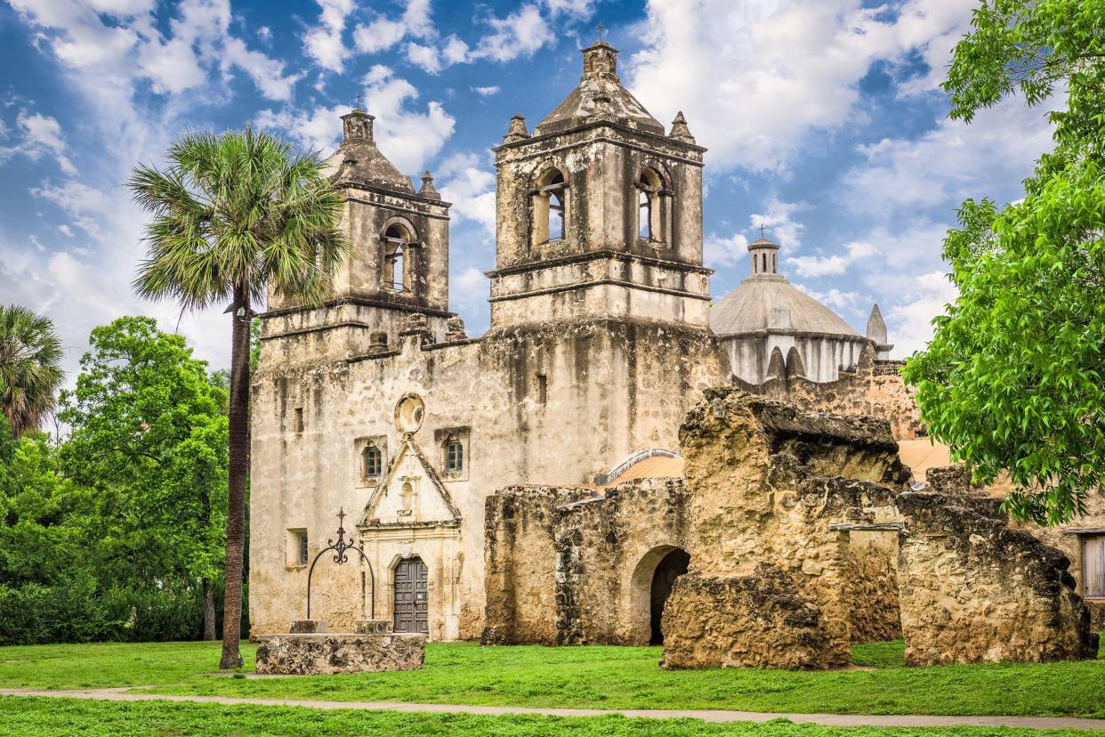 The San Antonio Missions National Historic Park in San Antonio