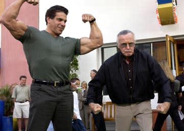 Lou Ferrigno and Stan Lee at the LA premiere of Universal's The Hulk