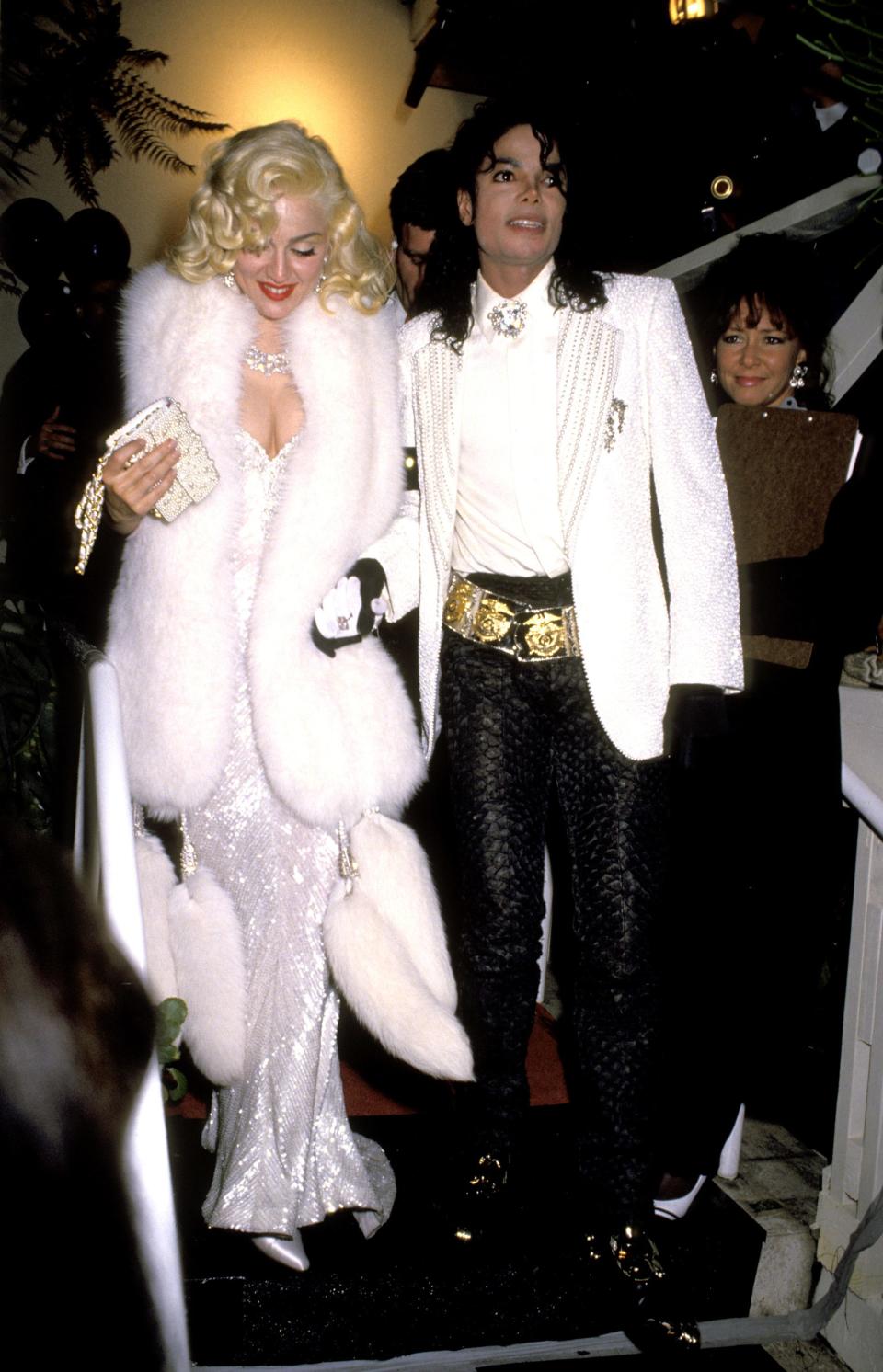 Madonna and Michael Jackson at the 63rd Annual Academy Awards afterparty in 1991.