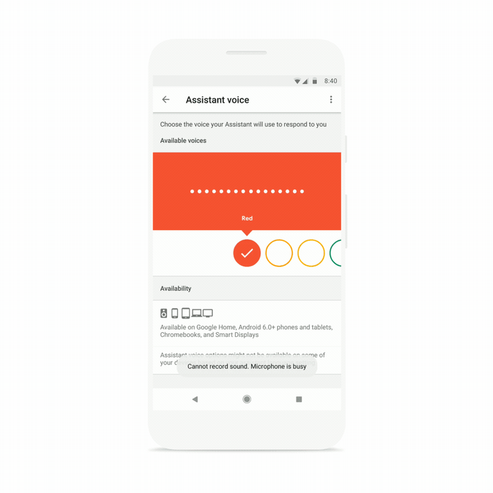 Google Assistant Voice UX gif