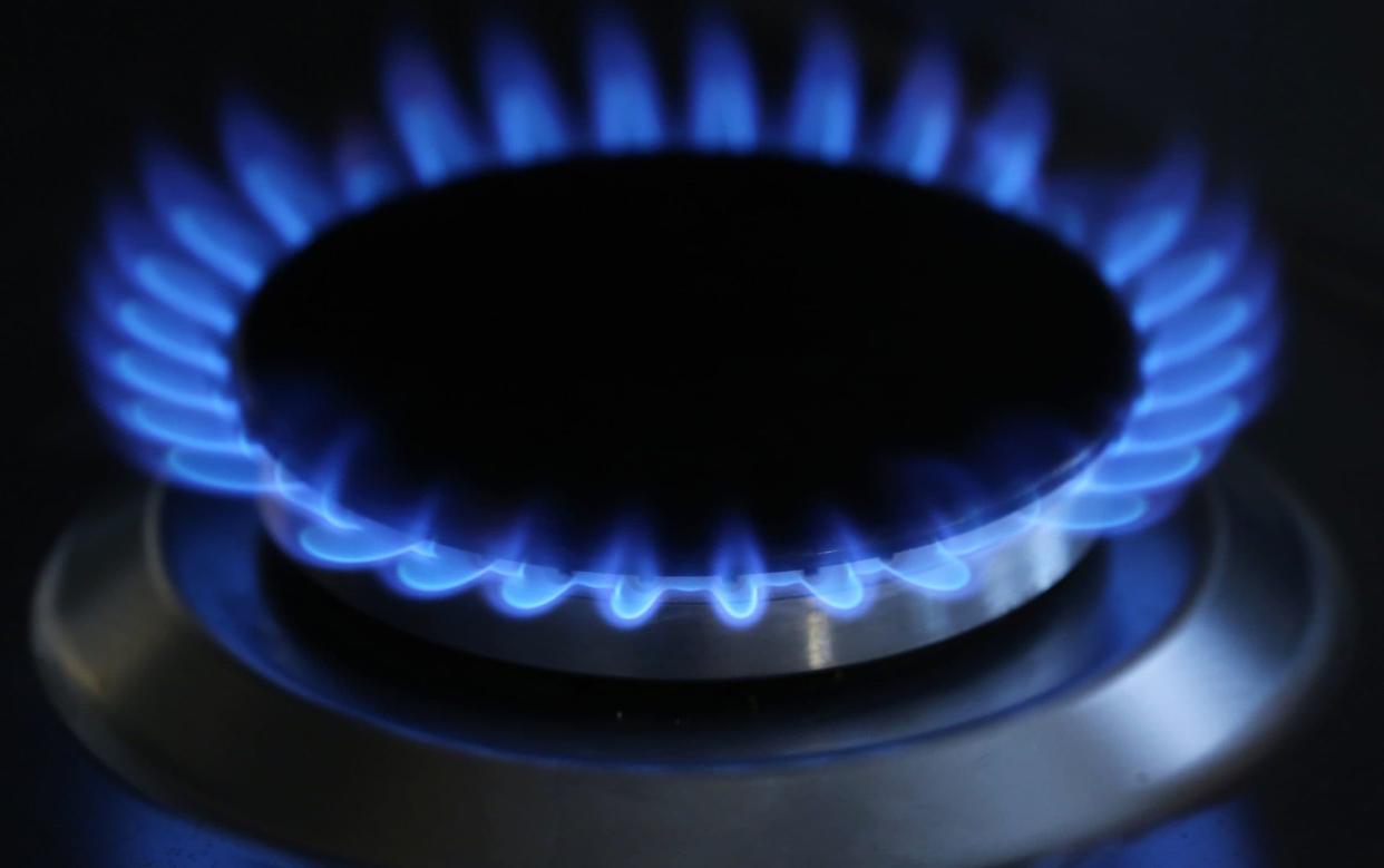 A gas hob burns blue - Gareth Fuller/PA Wire