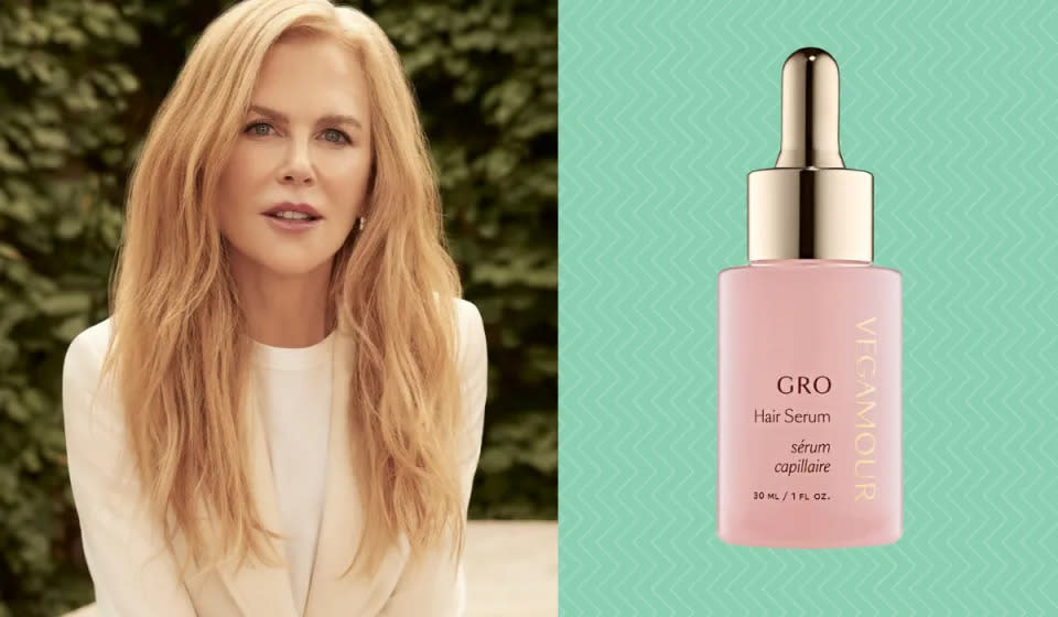 Consigue el look de Nicole Kidman con este sérum vegano que estimula el crecimiento del cabello. (Vegamour)
