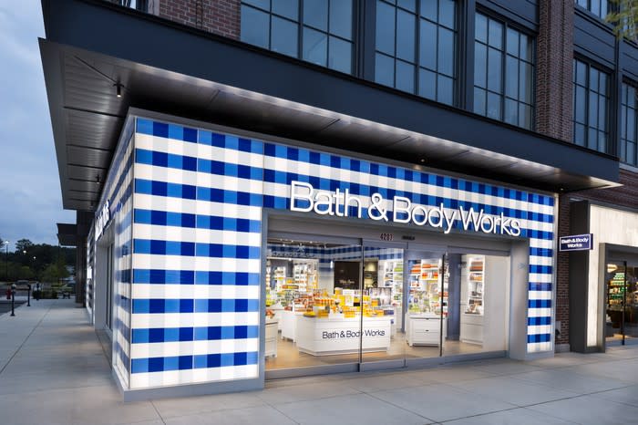 Exterior of a Bath & Body Works store