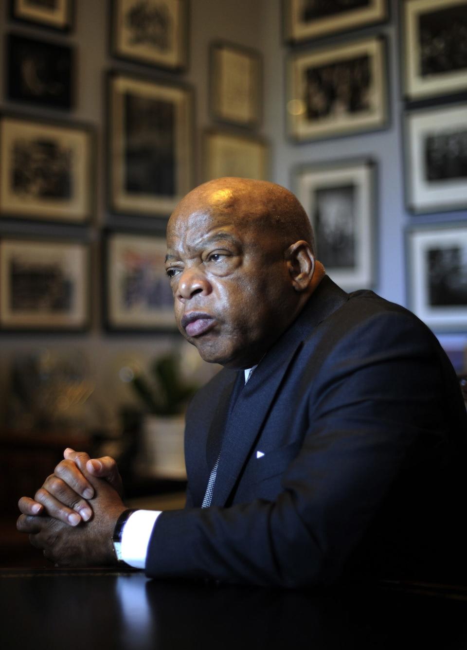 Rep. John Lewis, D-Ga., photographed in his Washington office on Jan. 22, 2013, a legend of the civil rights movement got his start as a college student in Nashville.