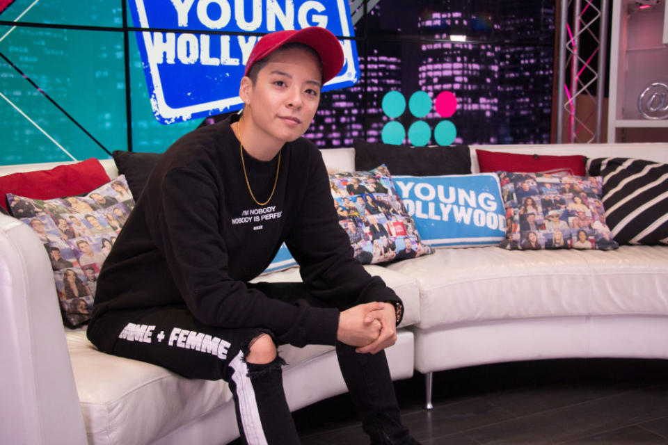 LOS ANGELES, CALIFORNIA - SEPTEMBER 26: (EXCLUSIVE COVERAGE) Amber Liu visits the Young Hollywood Studio on September 26, 2019 in Los Angeles, California. (Photo by David Mendez/Young Hollywood/Getty Images)