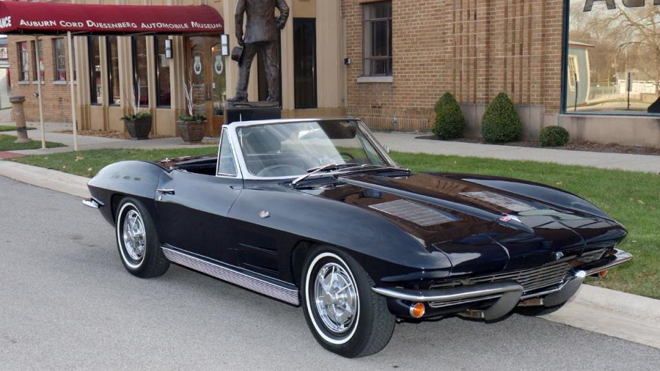 <img src="1963-chevy-corvette-1.jpg" alt="A 1963 Chevrolet Corvette Sting Ray to be given away in a sweepstakes">