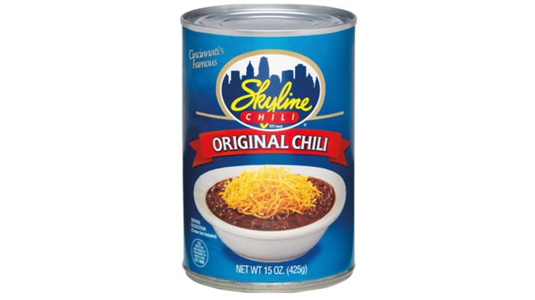 can of Skyline Chili