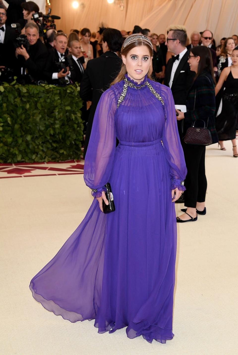 Princess Beatrice attends the 2018 Met Gala.