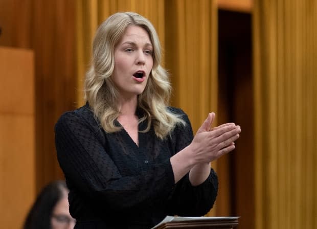 Conservative MP Rachael Harder asked whether the CRTC would have the power to regulate the algorithms used by social media companies to decide what type of content people see.