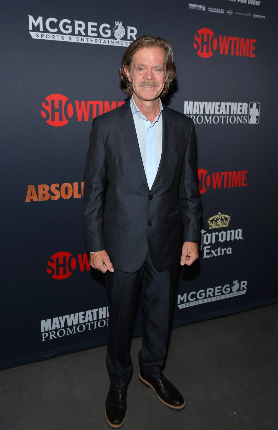 <p>Actor William H. Macy attends the Showtime, WME IME and Mayweather Promotions VIP Pre-Fight party for Mayweather vs. McGregor at T-Mobile Arena on August 26, 2017 in Las Vegas, Nevada. (Photo by Bryan Steffy/Getty Images for Showtime) </p>