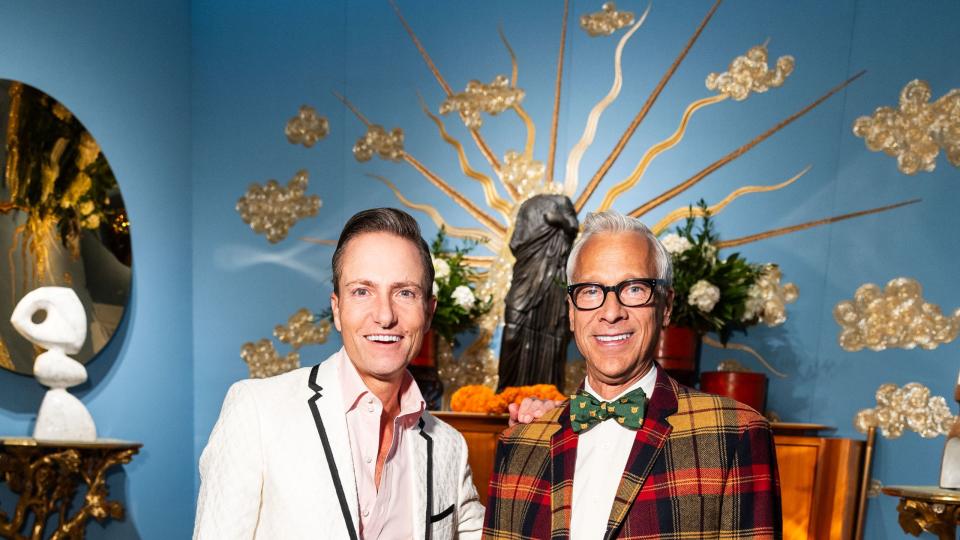 san francisco, ca october 11 ken fulk and kurt wootton attend the san francisco fall show opening night gala on october 11th 2023 at festival pavilion in san francisco, ca photo drew altizer