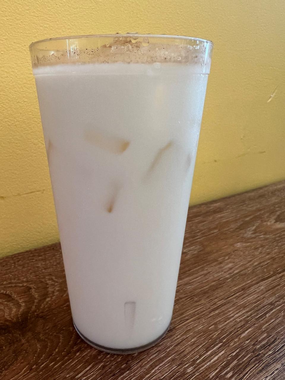 Creamy and dreamy horchata at Casa Cancun.