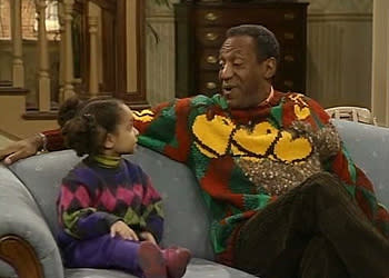 <div class="caption-credit"> Photo by: Billcosby.com</div>Even tiny Olivia got into the sweater groove for this episode. <br>