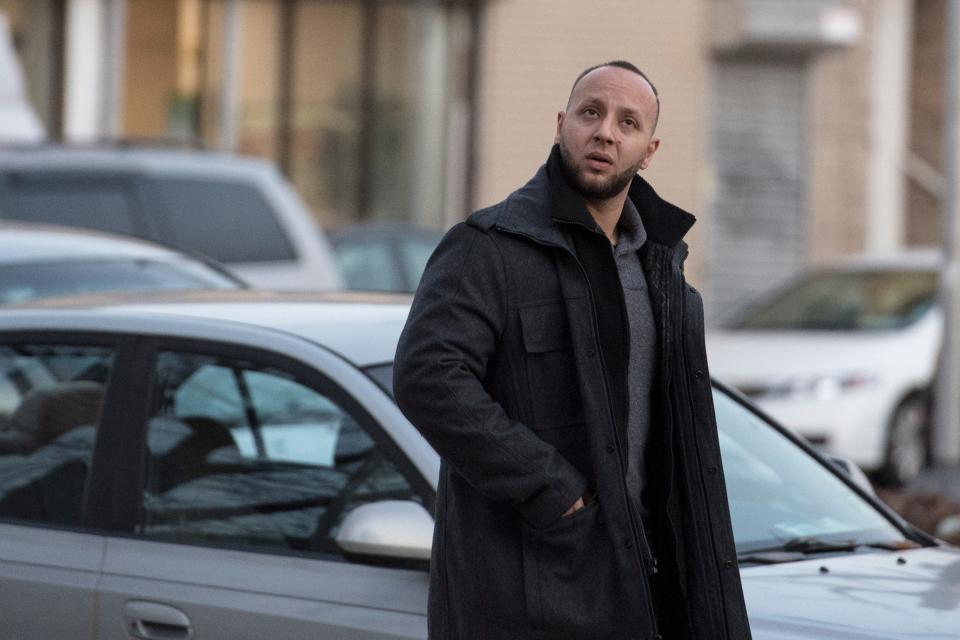 Matthew Torres outside of Federal Court in Newark on Wednesday, December 19, 2018. Matthew Torres was arrested Wednesday morning by federal agents, and charged with participating in an illegal traffic stop in Paterson last December with Eudy Ramos, another accused officer, according to authorities.