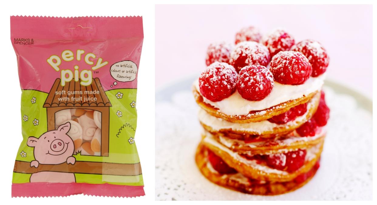 Percy Pig pancakes are now available from M&S (M&S/Getty)