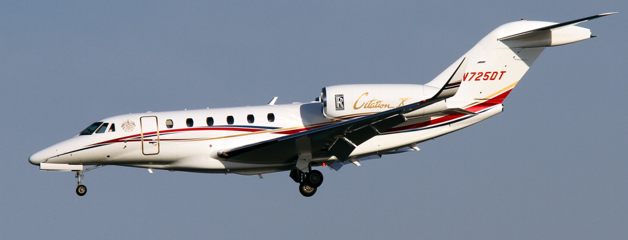 Donald Trumps Cessna Citation X. - Copyright: Wikipedia