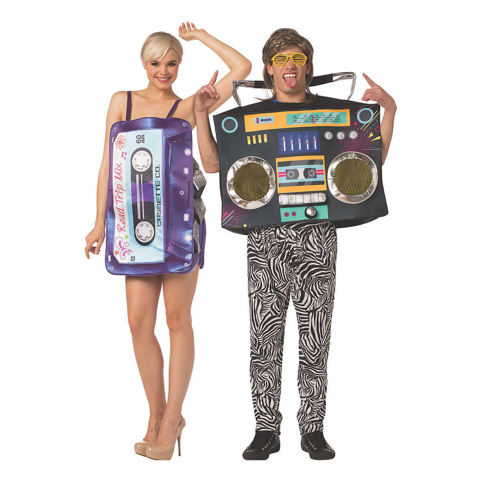  Mix Tape and Boom Box Couple Costumes