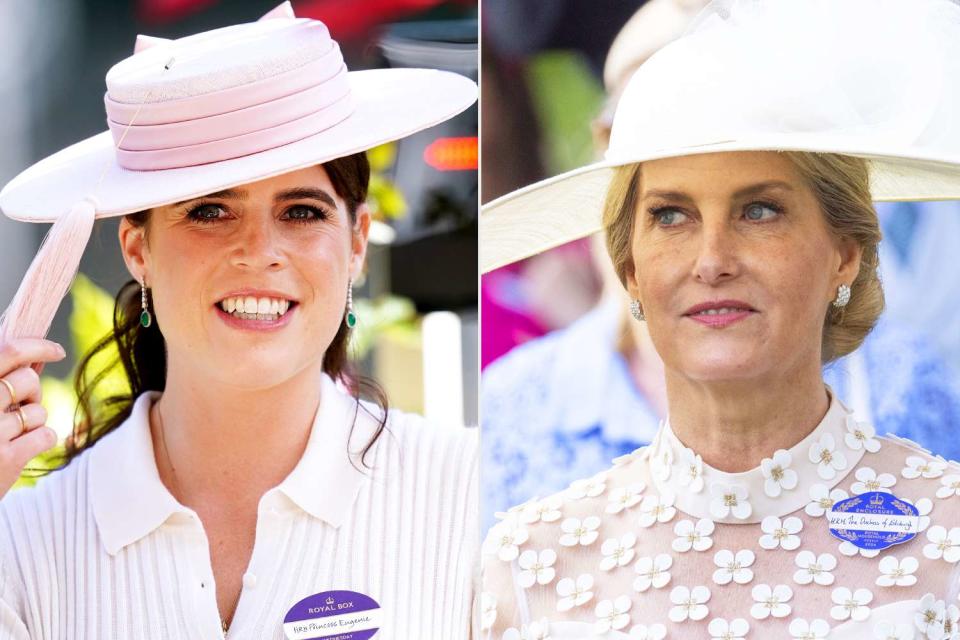 <p>David Davies/PA Images/Getty; David Hartley/Shutterstock</p> Princess Eugenie at the Royal Ascot on June 19, 2024; Sophie, the Duchess of Edinburgh at the Royal Ascot on June 19, 2024