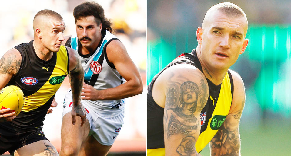 Pictured here is Richmond Tigers AFL star Dustin Martin.