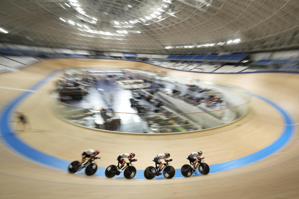 今屆奧運設有團體競速賽、團體追逐賽、麥迪遜賽、個人追逐賽、凱林賽及爭先賽。 (Photo by Toru Hanai/Getty Images)