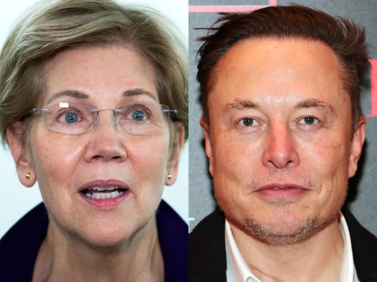 Elon Musk lashes out at Elizabeth Warren as they clash again over taxes, saying ..