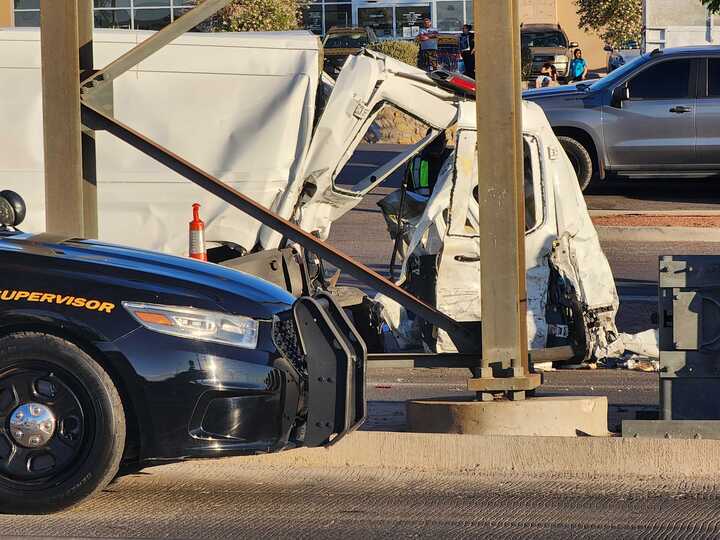 1 person was seriously hurt in a crash at Artcraft and South Desert Boulevard Photos by Krystal Oblinger/KTSM