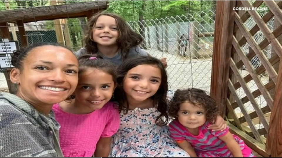Bernadine “Birdie” Pruessner, 39, was found dead after the fire, along with her four children: 2-year-old Millie, 6-year-old Jackson and 9-year-old twin girls Ellie and Ivy in a Missouri fire.  (KSDK News )