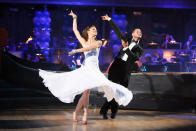 Zendaya and Val Chmerkovskiy perform on "Dancing With the Stars."